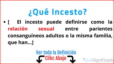 insesto que es|Incesto: qué es, consecuencias y características